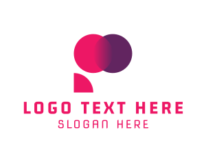 Management - Modern Media Letter P logo design