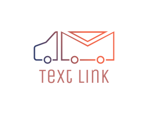 Sms - Mail Truck Outline logo design