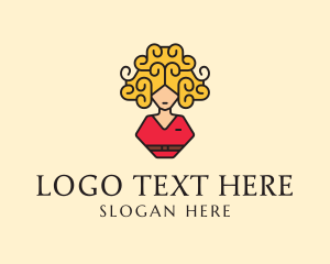 Fashion Brand - Woman Cabin Crew logo design