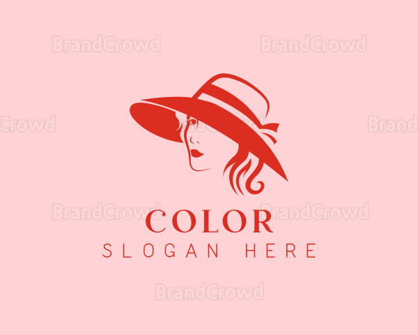 Woman Hat Fashion Beauty Logo