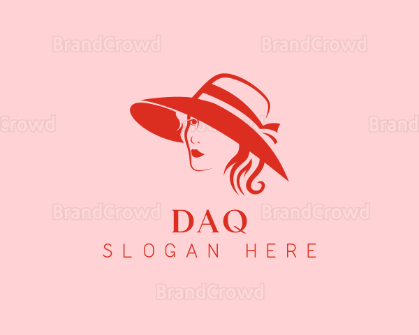 Woman Hat Fashion Beauty Logo