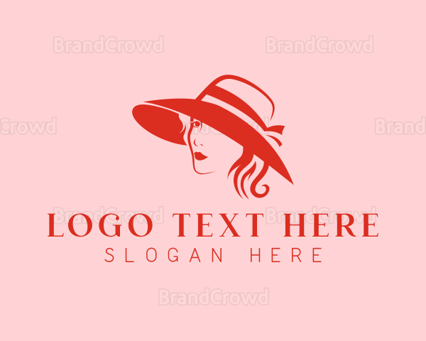 Woman Hat Fashion Beauty Logo