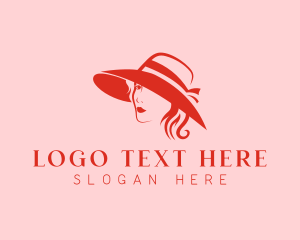 Woman Hat Fashion Beauty Logo