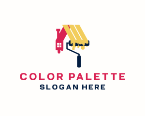 Roof Painting Maintenance logo design