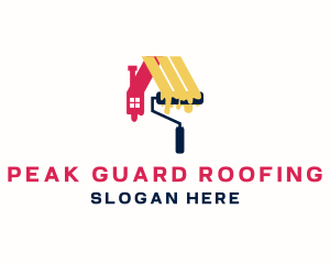 Roof Painting Maintenance logo design