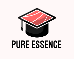 Raw - Sushi Cooking School logo design