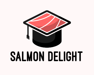 Salmon - Sushi Cooking School logo design