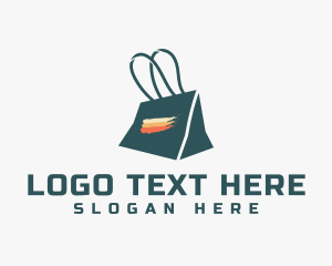 Supermarket - Colorful Shopping Bag logo design