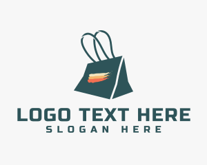 Comma - Colorful Shopping Bag logo design