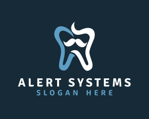 Tooth Mustache Dentist logo design