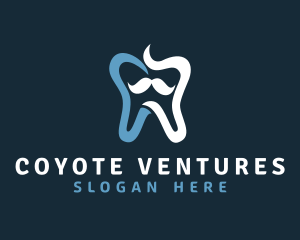 Tooth Mustache Dentist logo design