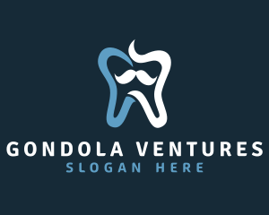 Tooth Mustache Dentist logo design