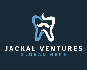 Tooth Mustache Dentist logo design