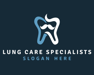 Tooth Mustache Dentist logo design