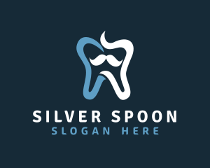 Tooth Mustache Dentist logo design