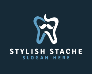 Moustache - Tooth Mustache Dentist logo design