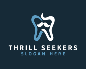 Tooth Mustache Dentist logo design