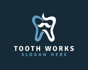 Tooth - Tooth Mustache Dentist logo design