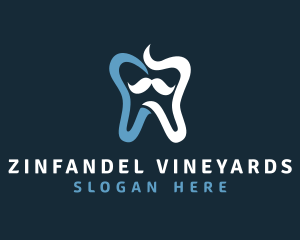 Tooth Mustache Dentist logo design