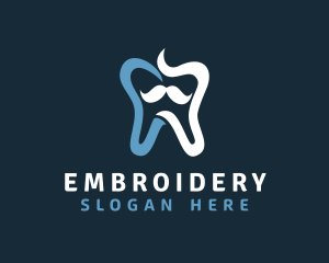 Tooth Mustache Dentist logo design