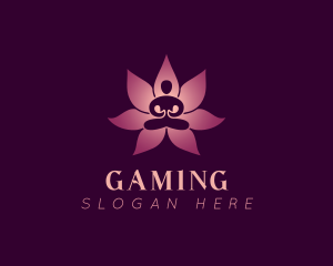 Human Lotus Flower Logo