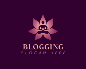 Health - Human Lotus Flower logo design