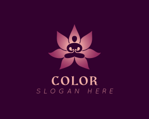 Lily - Human Lotus Flower logo design