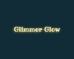 Luminous Shining Text logo design