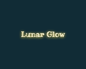 Luminous Shining Text logo design