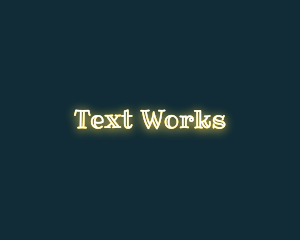 Text - Luminous Shining Text logo design
