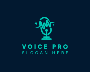 Announcer - Audio Sound Microphone logo design