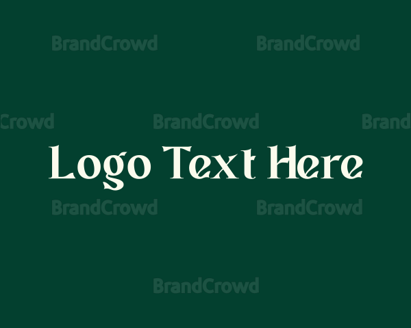 Organic Fancy Wordmark Logo