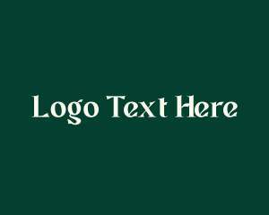 Business - Organic Fancy Wordmark logo design