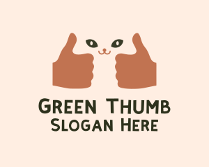 Cat Thumbs Up  logo design