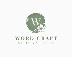 Floral Craft Wedding Event logo design