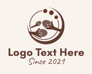 Vegan - Organic Nut Tree logo design