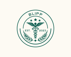 Emblem - Medical Caduceus Pharmacy logo design