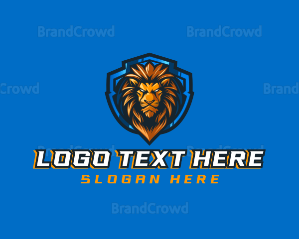 Gaming Shield Lion Logo