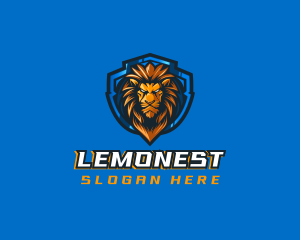 Gaming Shield Lion Logo