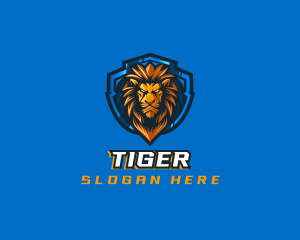 Gaming Shield Lion Logo