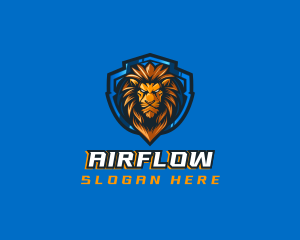 Gaming Shield Lion logo design