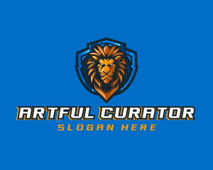 Gaming Shield Lion logo design