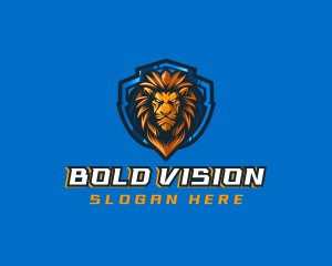 Gaming Shield Lion logo design