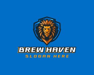 Gaming Shield Lion logo design