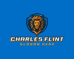 Gaming Shield Lion logo design