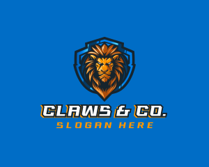 Gaming Shield Lion logo design