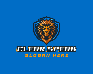 Gaming Shield Lion logo design