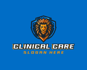 Gaming Shield Lion logo design