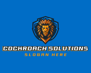 Gaming Shield Lion logo design