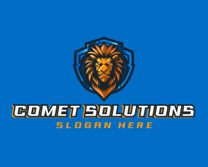 Gaming Shield Lion logo design